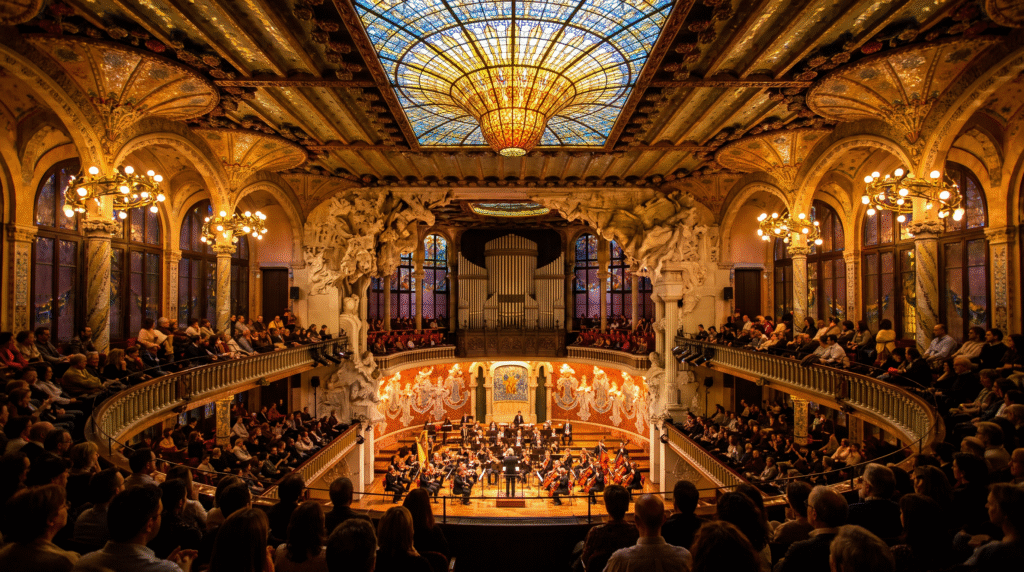 Christmas concert at the Palau de la Música Catalana in December